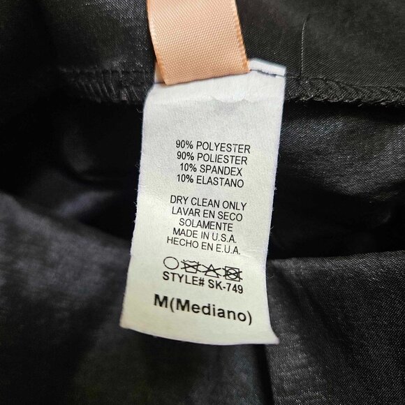 NWT A'gaci Black High-low Black Skirt Size M - Picture 6 of 8